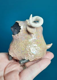 Image 3 of  Mother of Pearl Ram Vase
