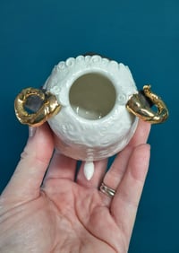 Image 3 of 24k Gold Ram Vase