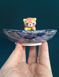 Image 1 of Colourful Racoon Trinket Dish 