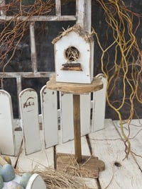 Wooden props Bird house