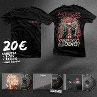 PACK INMERSO – Camiseta + 3 CDs + Parche
