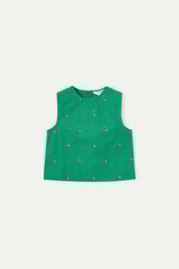 Top con estampado Green Cherries