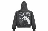 Image 2 of RICHE SANS TRAHIR – "Chaos In Memories" Zip-Up Hoodie (black)