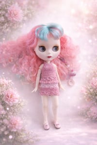 Image 1 of Blythe with Handmade Crochet Set 