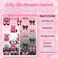 Girly Glam Designer Inspired Wallpaper Prompt Generator