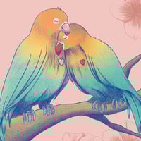 Image 2 of Inséparables— Mini print 18x24cm