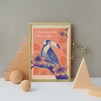 Image 3 of Love you like a love song— Mini print 18x24cm