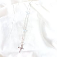 Image 3 of Blue cross necklace 