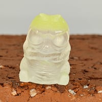 Image 1 of Gus Lanyard bead- clear rainbow opal/chunky green glow