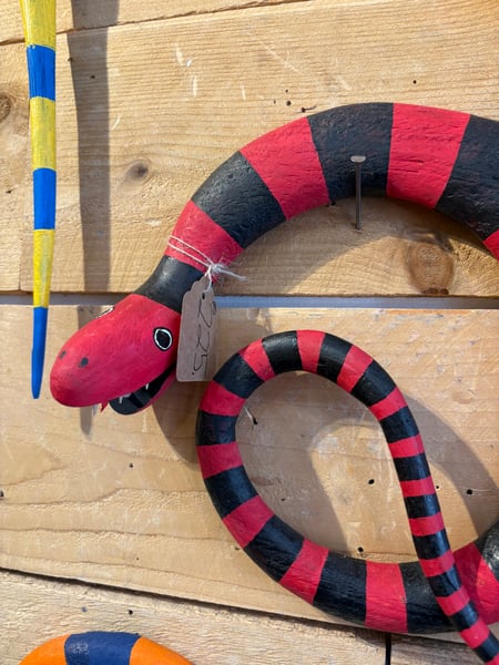 Image of Round red snake 