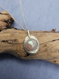 Image 3 of Ready to ship! ' Cornish Moonlight ' Baroque pearl and Sterling Silver 