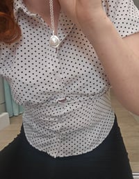 Image 3 of Ready to ship! ' Cornish Moonlight ' Baroque pearl and Sterling Silver 