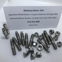 Image 1 of #504-503 Kit - Stainless Wheel Nuts-Stud 
