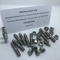 Image 4 of #504-503 Kit - Stainless Wheel Nuts-Stud 