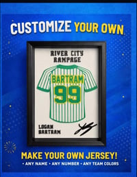 Image 2 of Custom Jersey shadow board gift football baseball hockey basketball