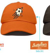 Orange Soccer Scoop Cap