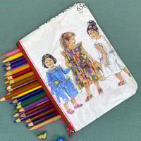 Image 1 of Sewing Pattern Pencil Case, Girl’s Ruffle Playsuit
