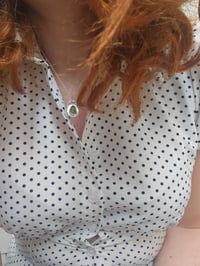 Image 8 of Ready to ship! 'Mermaids Kiss ' Sterling Silver Pebble and Green Cornish Seaglass 