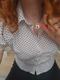 Image 9 of Ready to ship! 'Mermaids Kiss ' Sterling Silver Pebble and Green Cornish Seaglass 