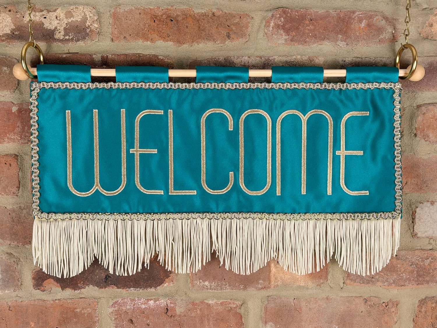 Image of Welcome in Crepe Teal