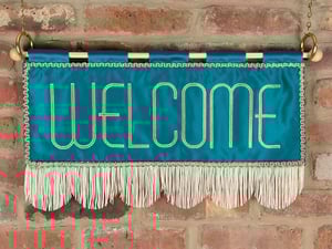Image of Welcome in Crepe Teal