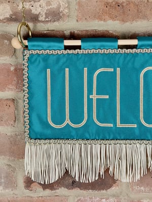 Image of Welcome in Crepe Teal