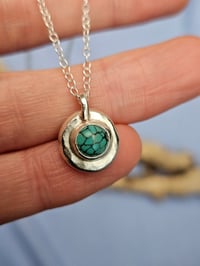 Image 2 of Ready to Ship! 'Tangled Secrets ' - Matrix Turquoise and Sterling Silver 