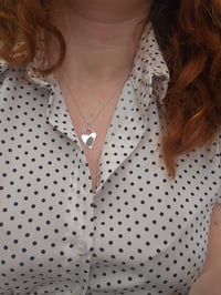 Image 9 of Ready to ship! 'Heart of 1000 oceans ' - pale blue cornish Seaglass in Sterling Silver Heart