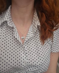 Image 7 of Ready to ship! 'Heart of 1000 oceans ' - pale blue cornish Seaglass in Sterling Silver Heart