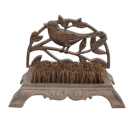 Cast Iron Boot Brush Bird