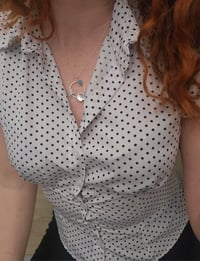 Image 9 of Ready to ship! 'Garden Dreams ' - Sterling Silver butterfly and flower hoop Necklace 