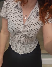 Image 8 of Ready to ship! 'Garden Dreams ' - Sterling Silver butterfly and flower hoop Necklace 