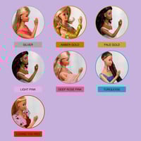 Image 5 of Short necklace, earring and ring set - 80s Barbie style