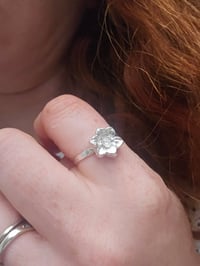 Image 6 of Made to order in 1 to 3 weeks! ' Flower Ring ' can be made in any ring size from K upwards 