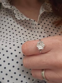 Image 2 of Made to order in 1 to 3 weeks! ' Flower Ring ' can be made in any ring size from K upwards 