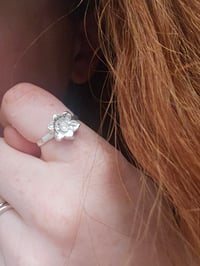 Image 1 of Made to order in 1 to 3 weeks! ' Flower Ring ' can be made in any ring size from K upwards 