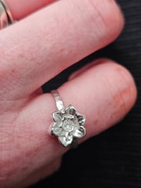 Image 4 of Made to order in 1 to 3 weeks! ' Flower Ring ' can be made in any ring size from K upwards 