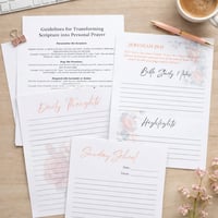 Image 4 of  Prayer Journal Printable – 52 Week Scripture Journal (DIGITAL DOWNLOAD)