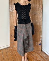 Image 1 of WOOL FRINGE SKIRT