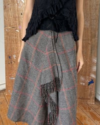 Image 2 of WOOL FRINGE SKIRT