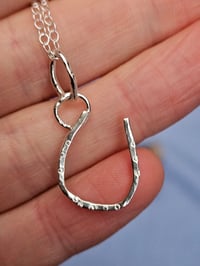 Image 3 of Ready to ship! Wire Horseshoe Sterling Silver 