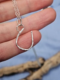 Image 1 of Ready to ship! Wire Horseshoe Sterling Silver 