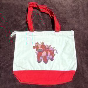 Image of Large Zipper Minecraft Cow Totes | Totes