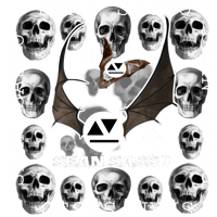 Image 2 of Bats and Skulls t shirt 