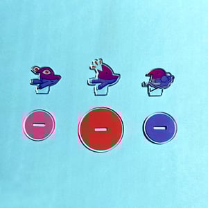 Image of Mini Pants Birb Standees | Acrylic Standees