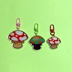 Image of Mushroom Phone/Key Charms | Acrylic Charms