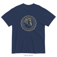 Image 2 of Vintage Circle Badge Tee – Gold Ink