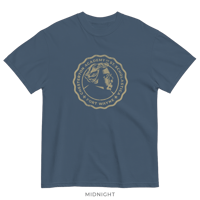 Image 3 of Vintage Circle Badge Tee – Gold Ink