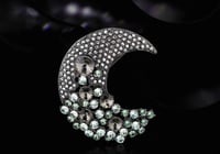 Image 3 of Black Moon Diamond Brooch