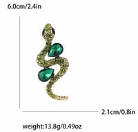 Image 4 of Diamond Snake Brooch 